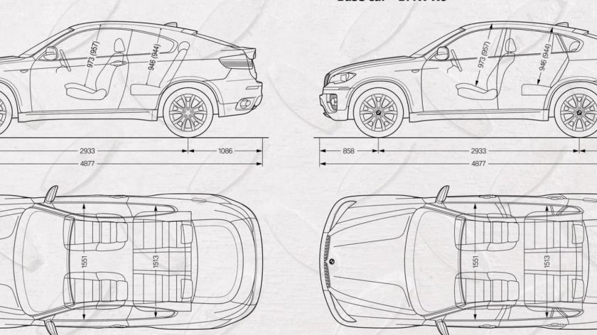 Ширина автомобиля БМВ х6