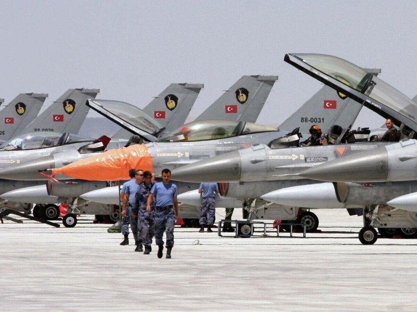 F-16d ВВС Турции