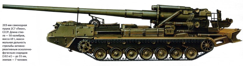 2 с 7 пион 203 мм самоходная пушка