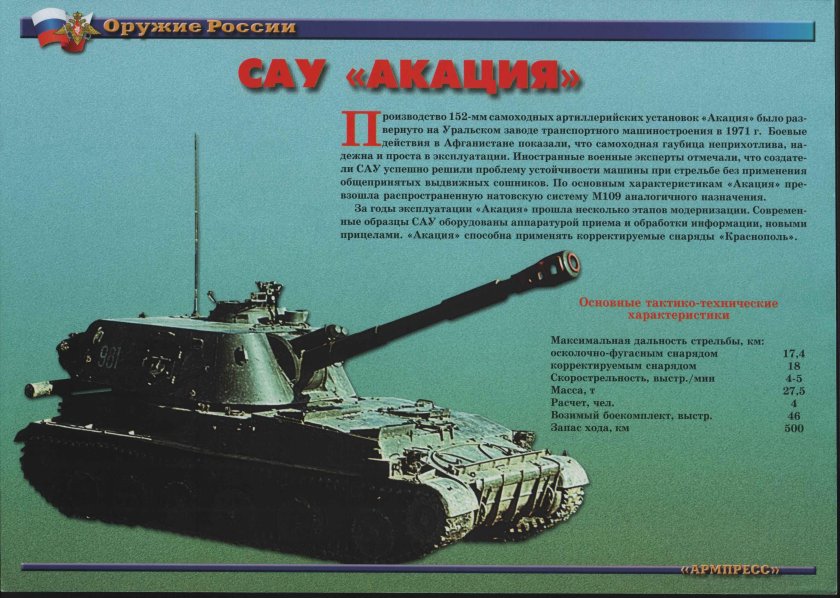 ТТХ 2 С 3 М самоходная гаубица