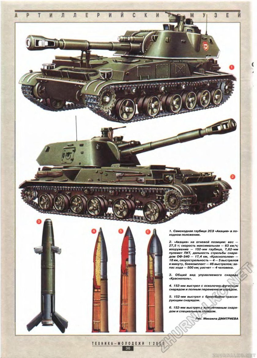 152 Мм самоходная гаубица 2с3 Акация