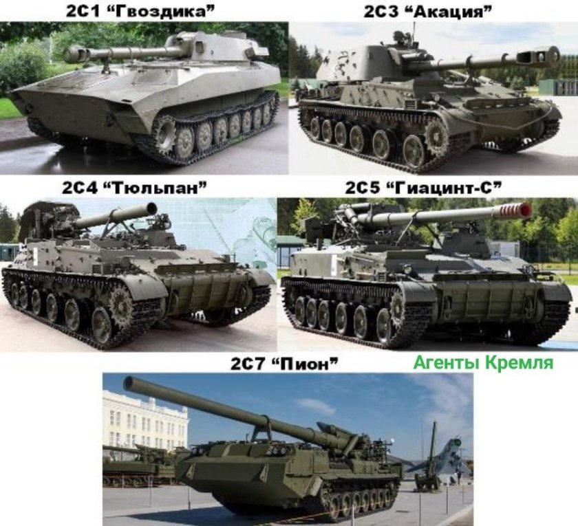 САУ гвоздика и САУ Акация