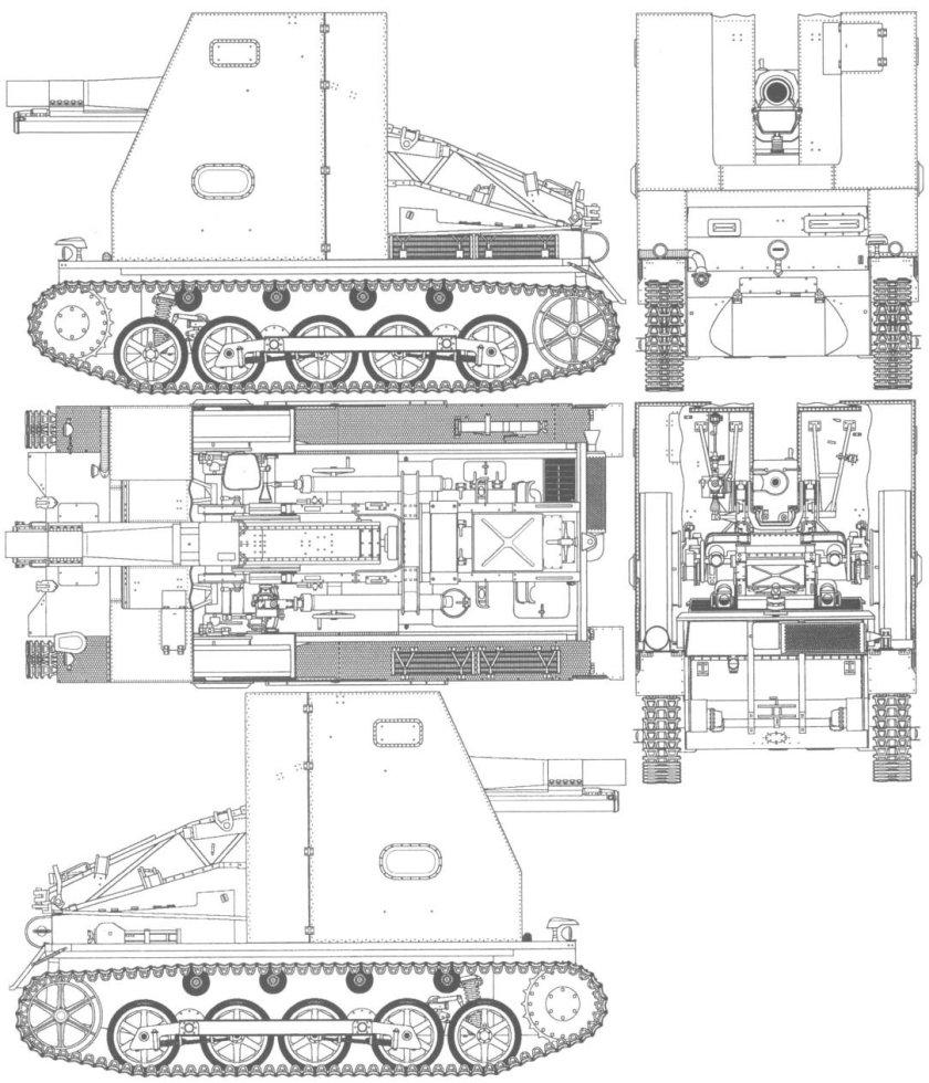 Sturmpanzer 2 чертежи