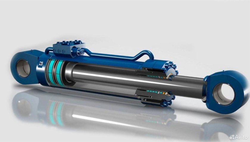 Цилиндр гидравлический шток 1500мм.