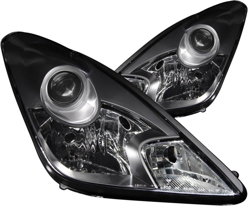 Черные фары на Тойота Селика