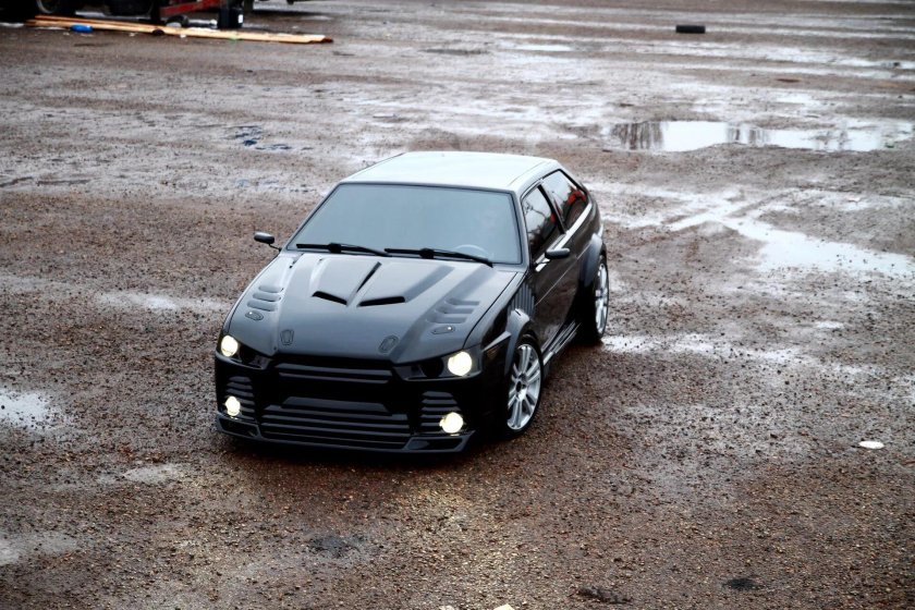 ВАЗ 2108 чёрная акула