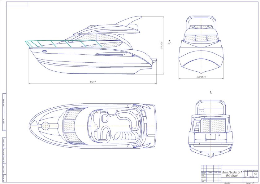 Meridian 341 яхта