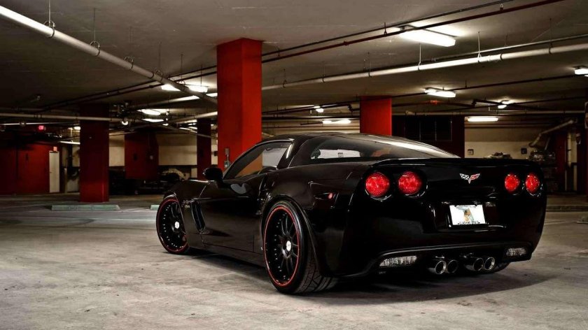 Chevrolet Corvette c6 Black Red