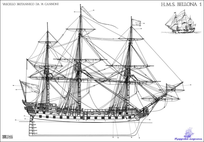Корабль Евстафий Плакида чертежи