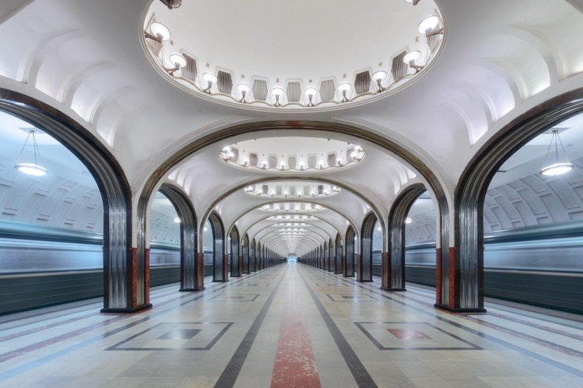 Московский метрополитен станция Маяковская