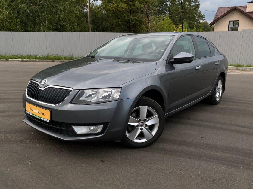 Шкода Октавия 2016 серая