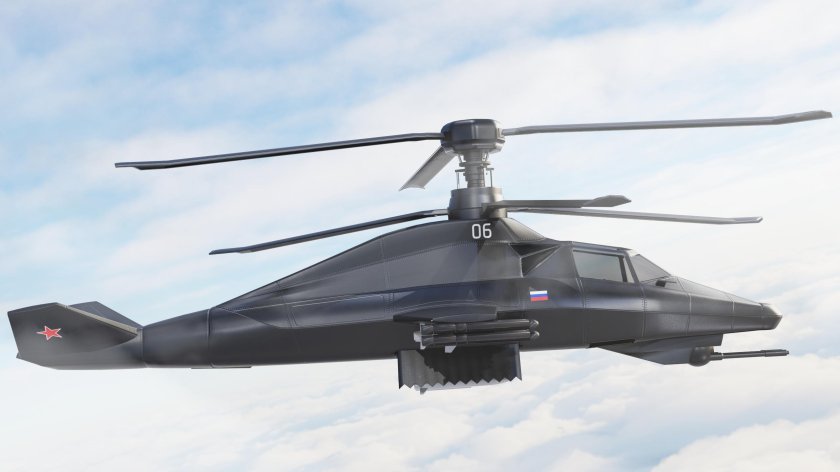 Вертолёт ка 58 чёрный призрак