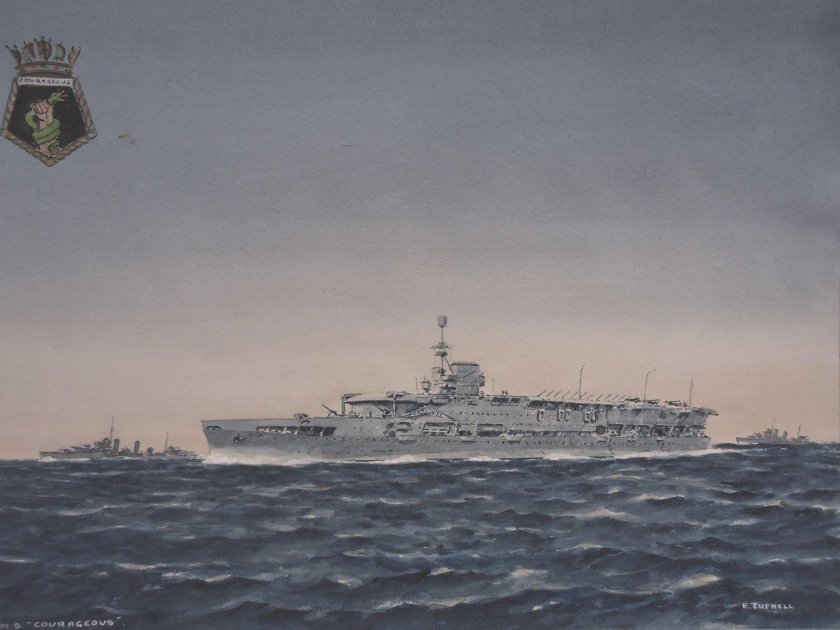 HMS courageous авианосец