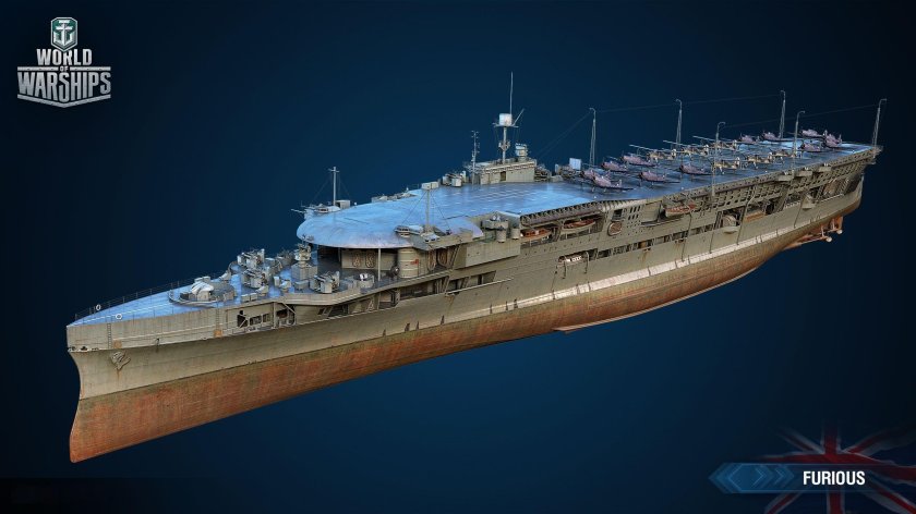 Авианосец Фьюриес HMS Furious