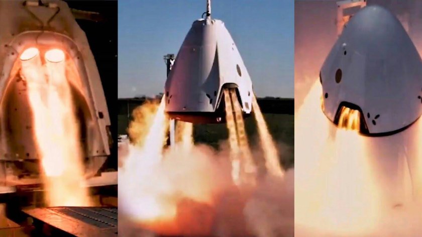 SPACEX Crew Dragon внутри