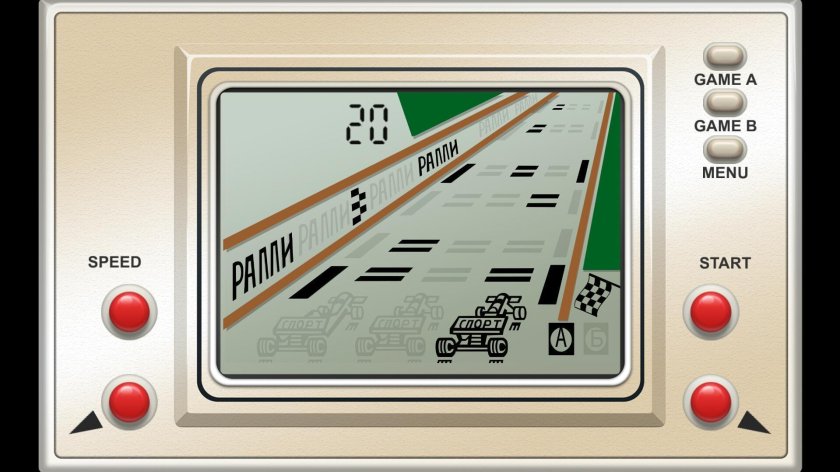 Игра на экране электроника