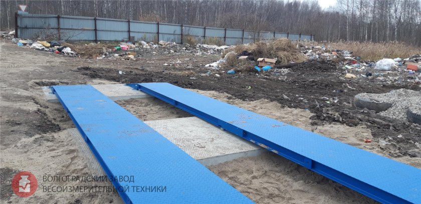 Бетонные весы автомобильные