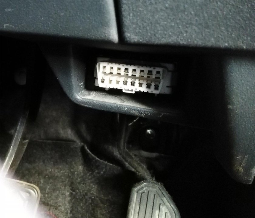 Диагностический разъем тойота