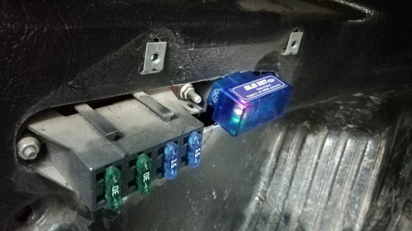 OBD разъем на Ниве 21214