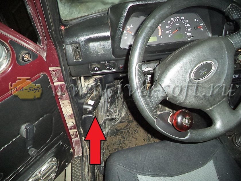 Диагностический разъем Нива 21214