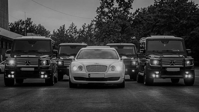 Мерседес Гелик Бандитский кортеж