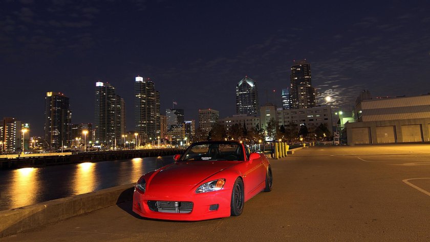 Honda s2000 ночью