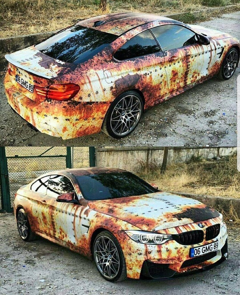 Пленка ржавая машина е60