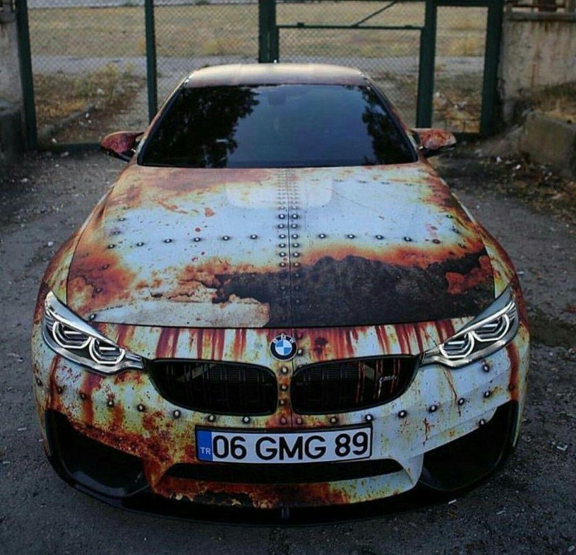 Пленка ржавая машина е60