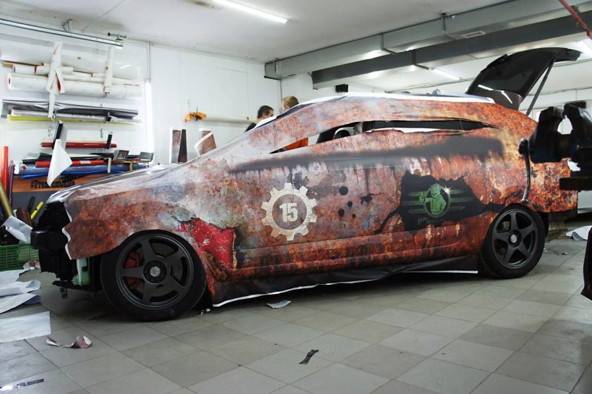 Пленка ржавая машина е60