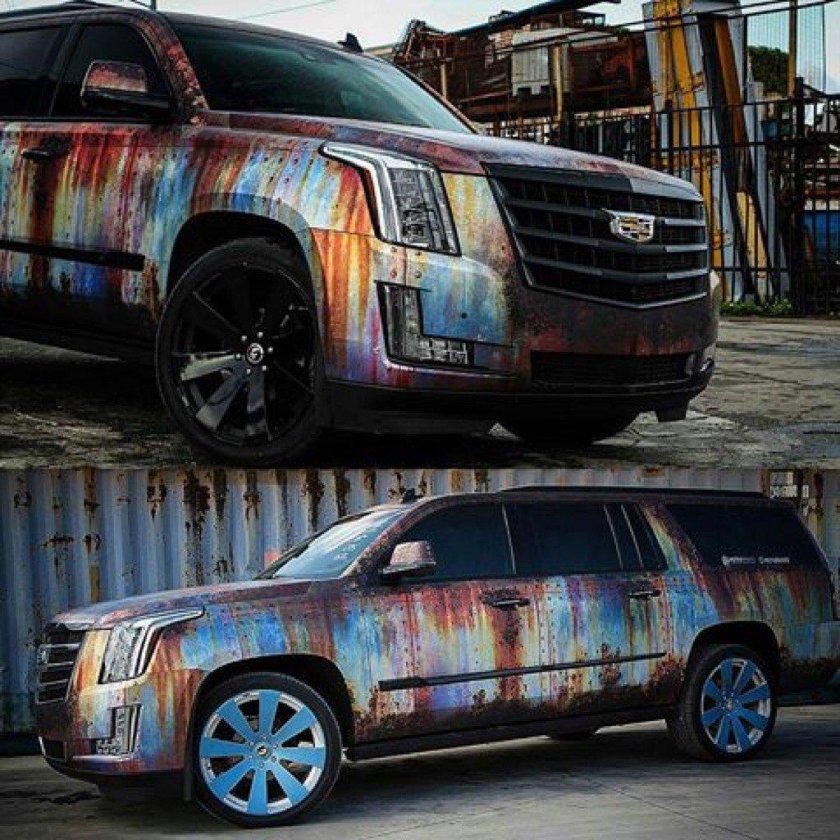 Кадиллак Эскалейд аэрография