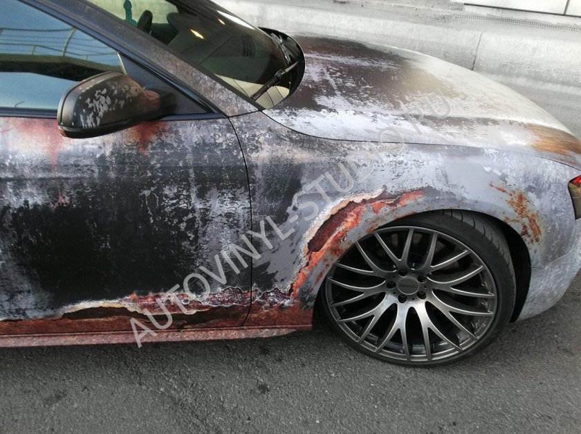 Пленка ржавая машина е60