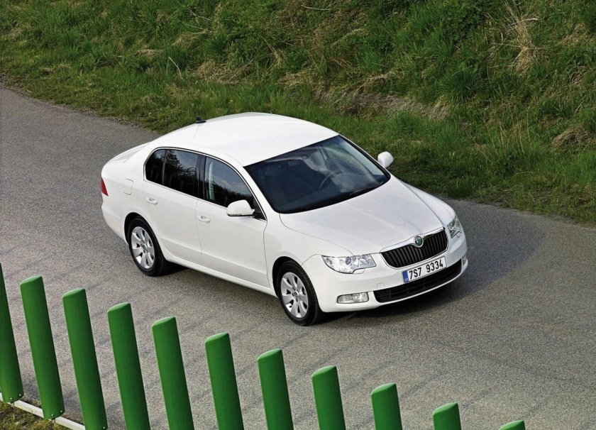 Шкода Октавия белая