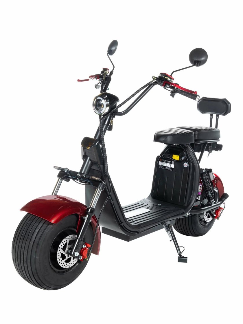 Электроскутер citycoco x7 2000w, 20а 60в черный