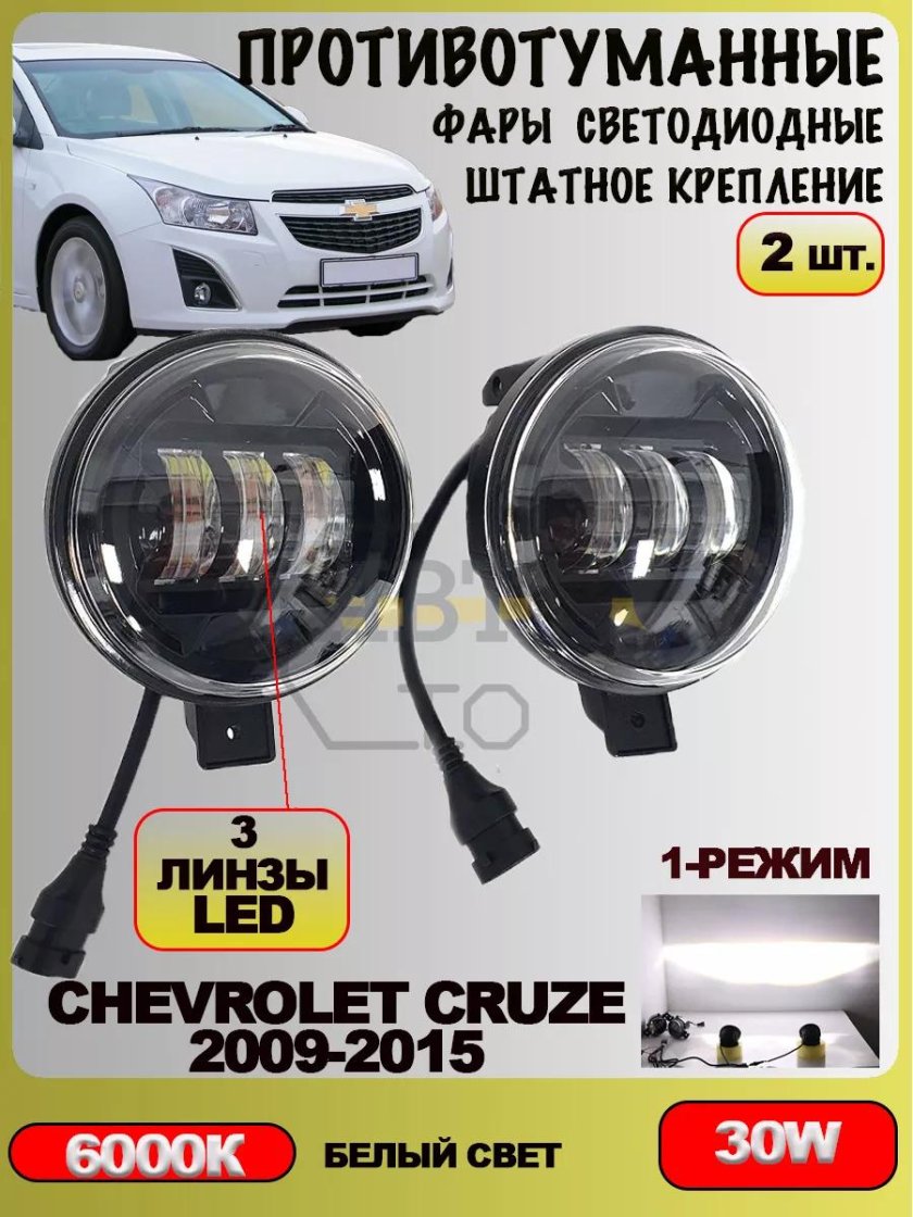 Фара противотуманная chevrolet cruze
