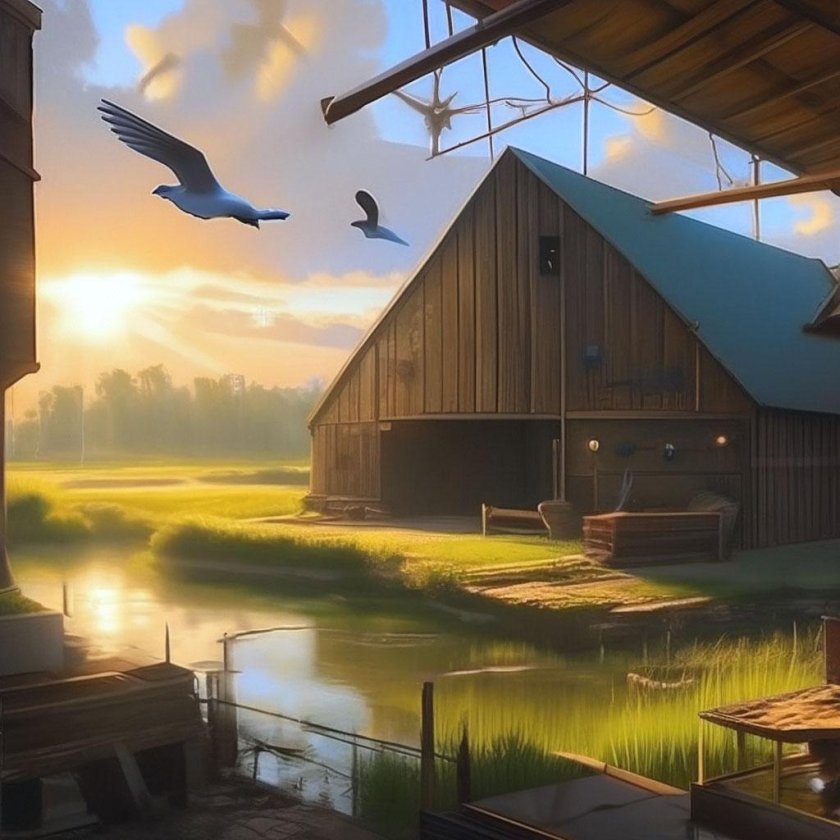 Пейзажи с домами