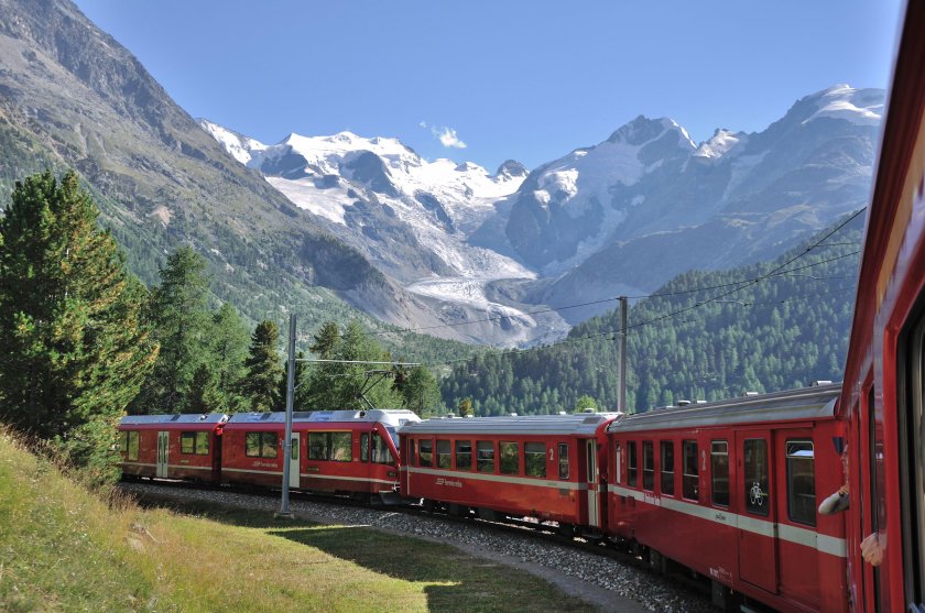 Ретийская железная дорога Швейцария