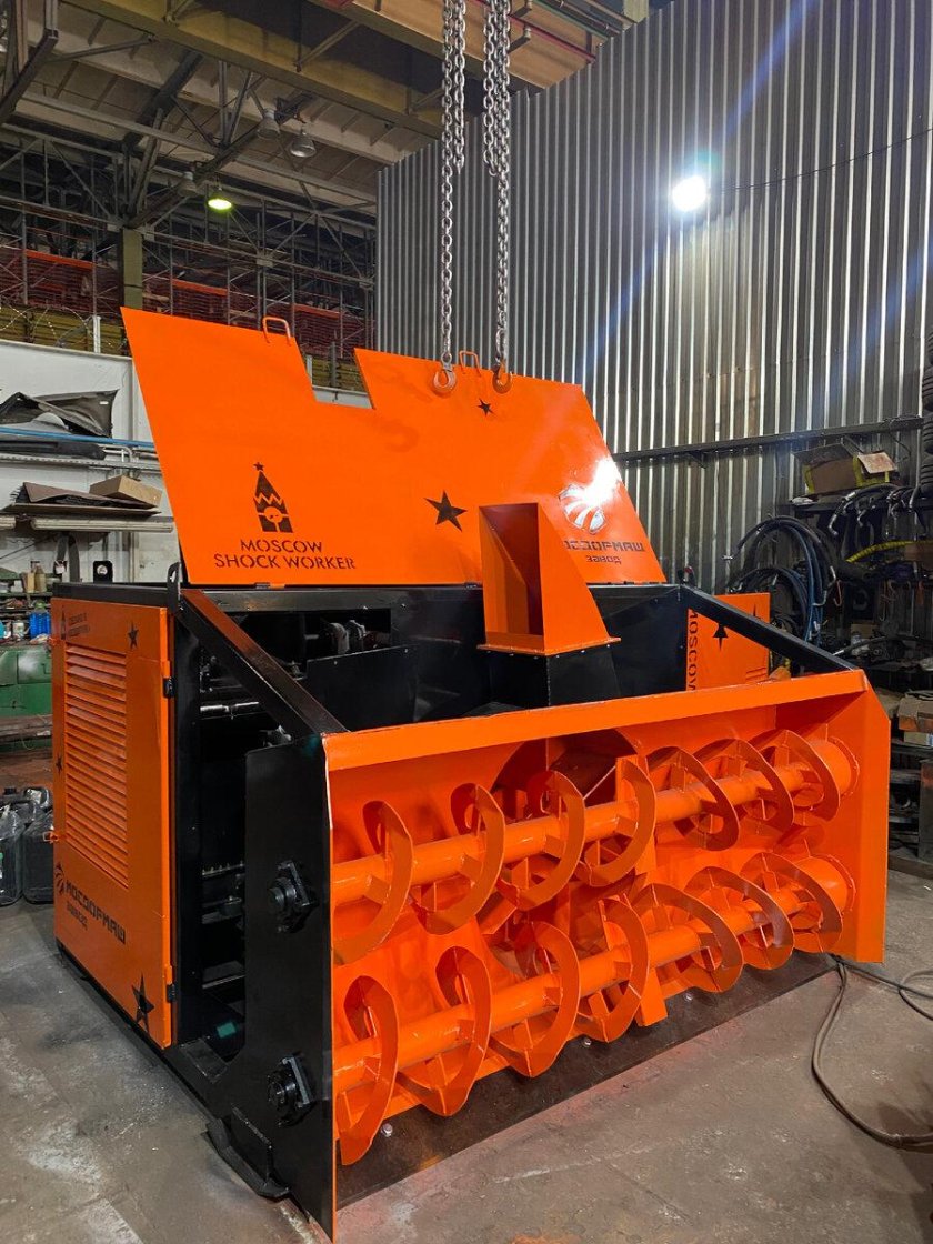 Снегоочиститель фрезерно-роторный дэм-124