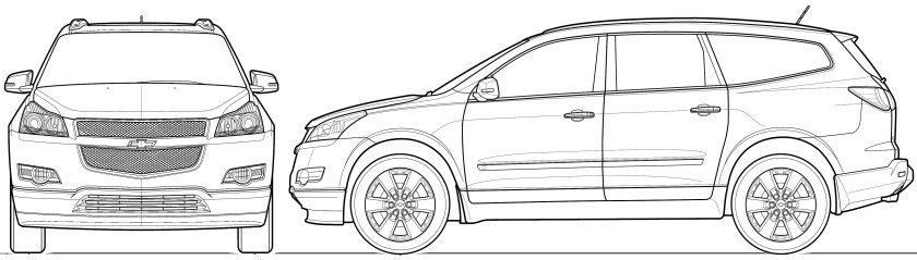 Chevrolet Captiva чертеж