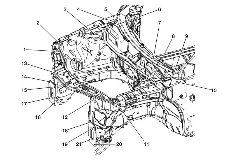 Конструкция кузова Шевроле Каптива