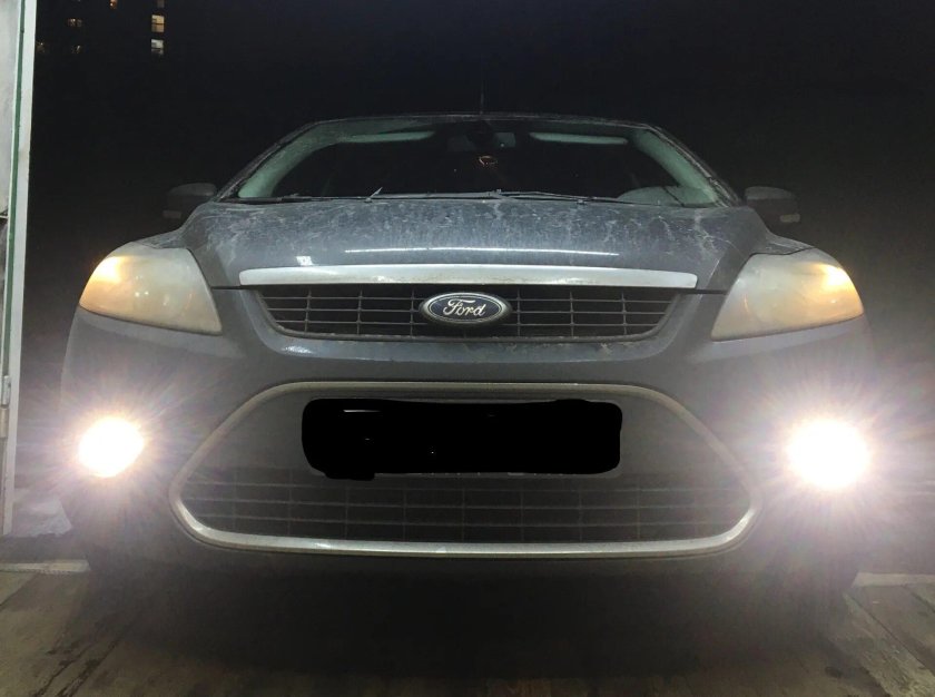 Диодные ПТФ Форд фокус 2 дорестайл