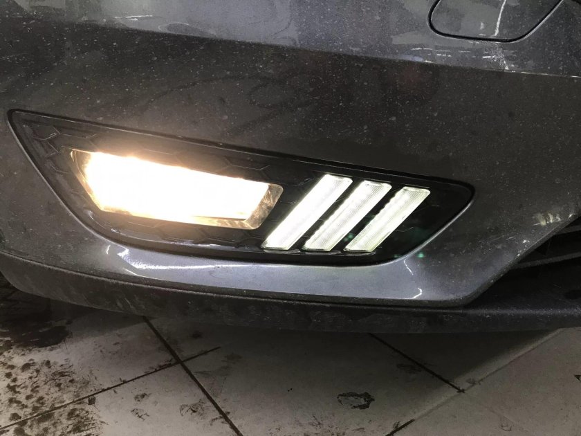 Диодные противотуманные фары Форд фокус 3