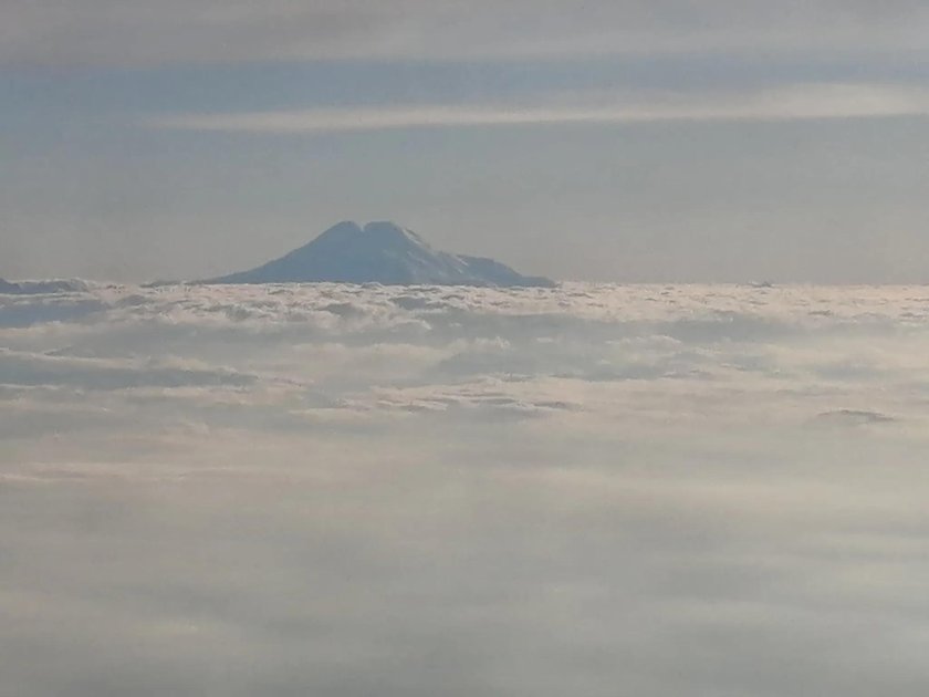 Эльбрус вид с самолета