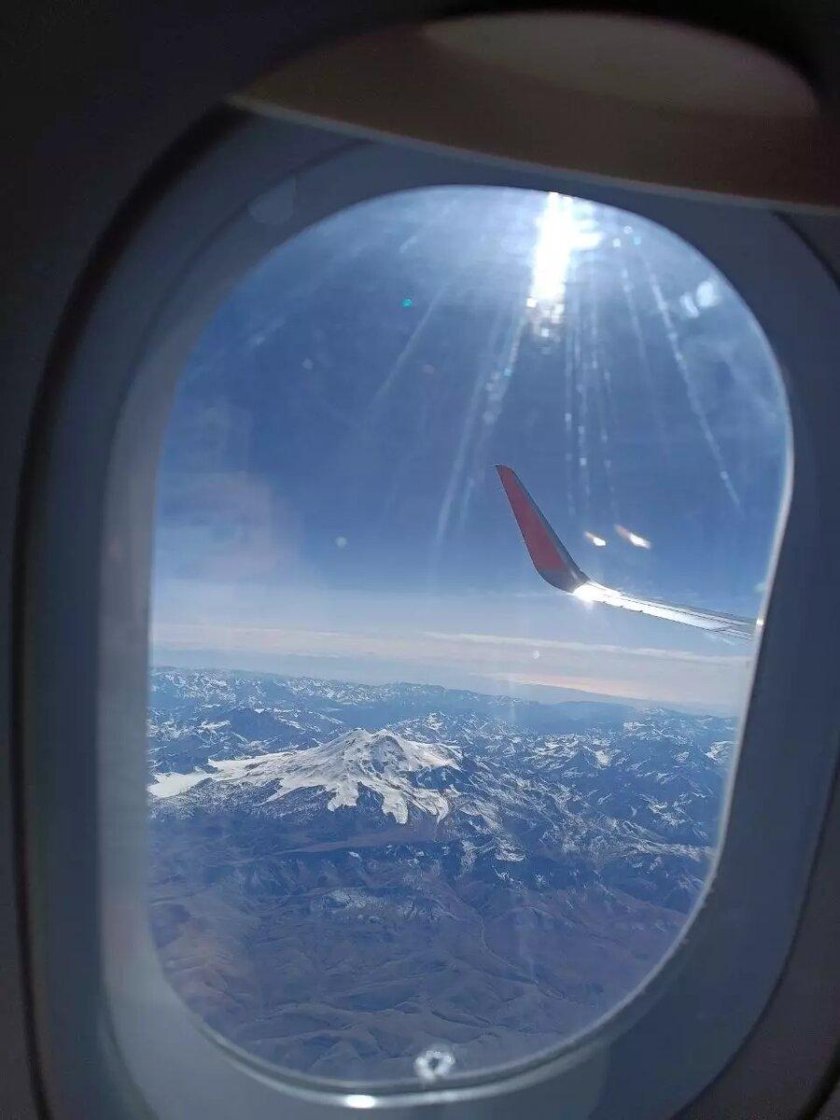 Эльбрус из самолета