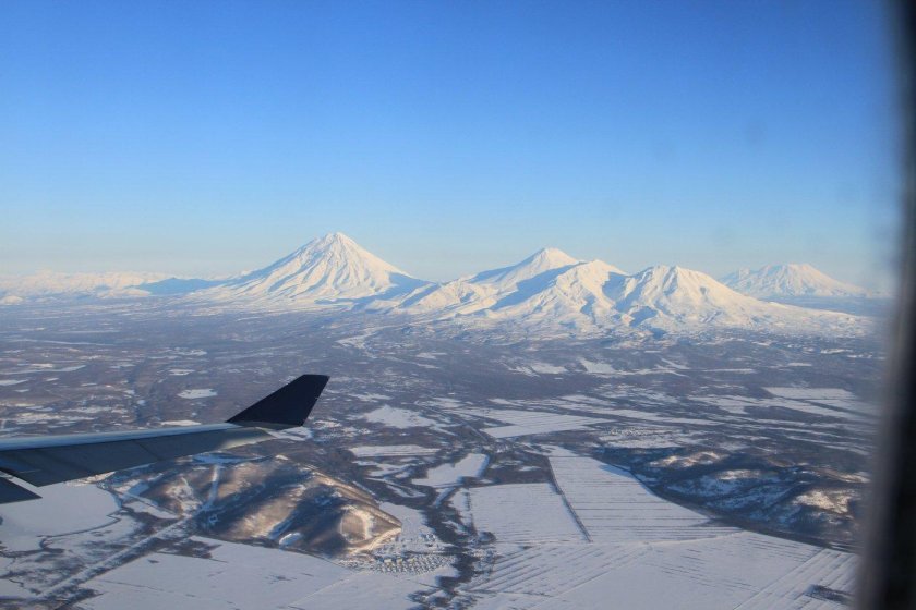 Эльбрус с иллюминатора