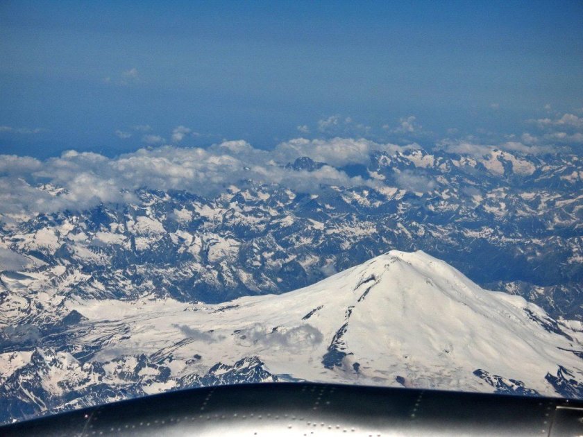 Гималаи Эверест с самолета