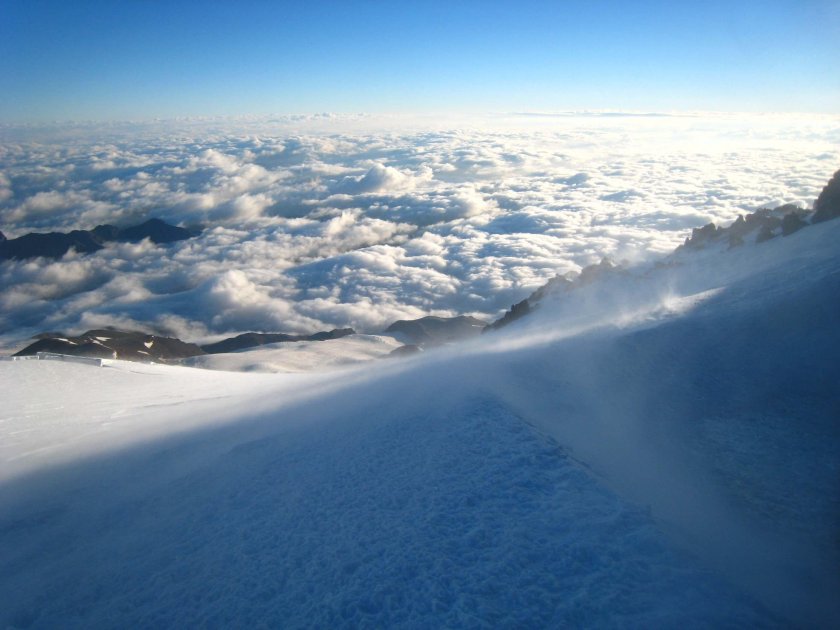 Эльбрус с самолета фото