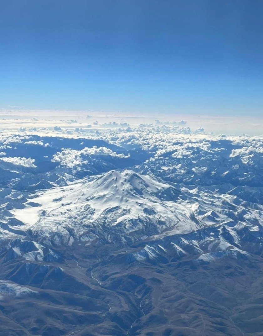Эльбрус с высоты птичьего полета
