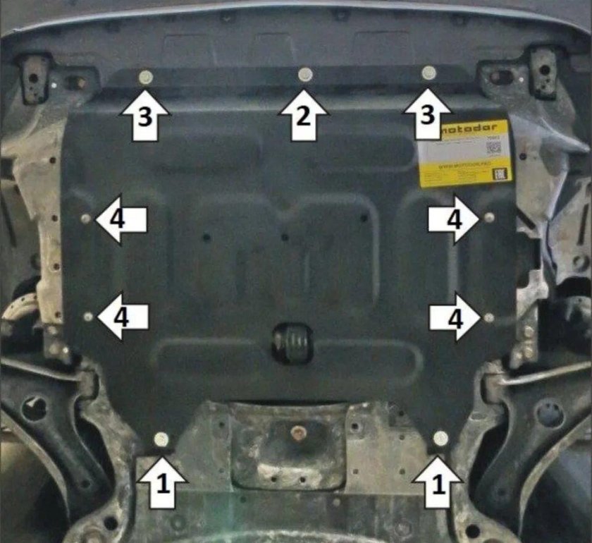 Защита картера Хонда Фрид