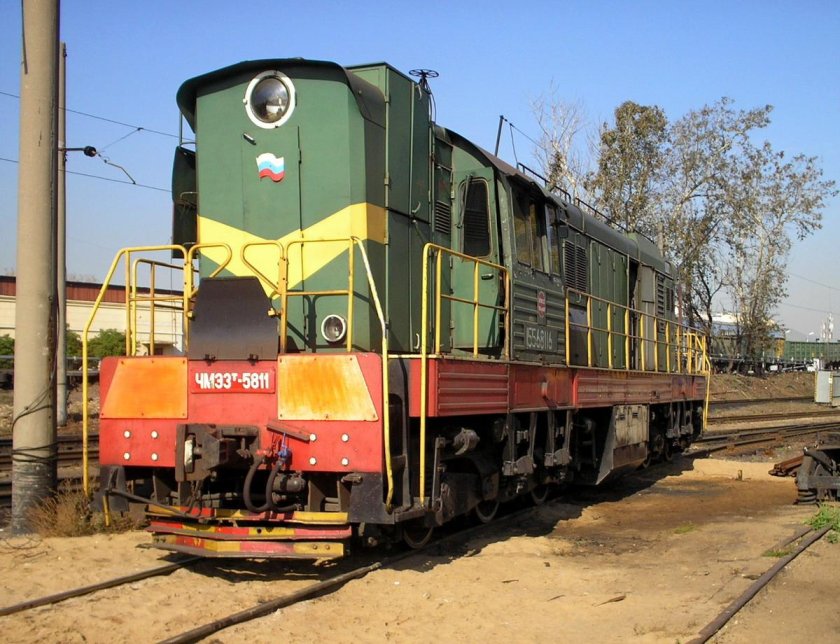 Тепловозы в депо Люблино