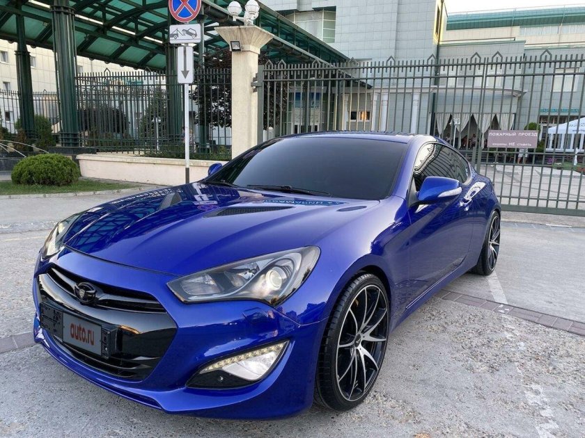 Хендай Генезис синий